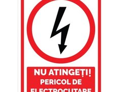 Semnalizare nu atinge pericol de electrocutare